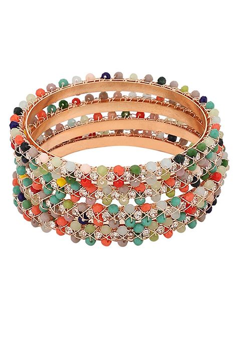 Multicolour Bead Bangles