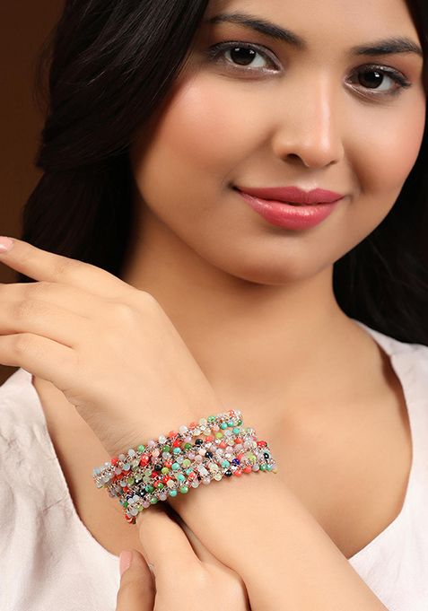 Multicolour Bead Bangles