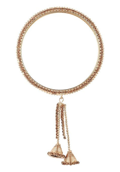 Gold Cubic Zirconia Set Of 4 Bangles