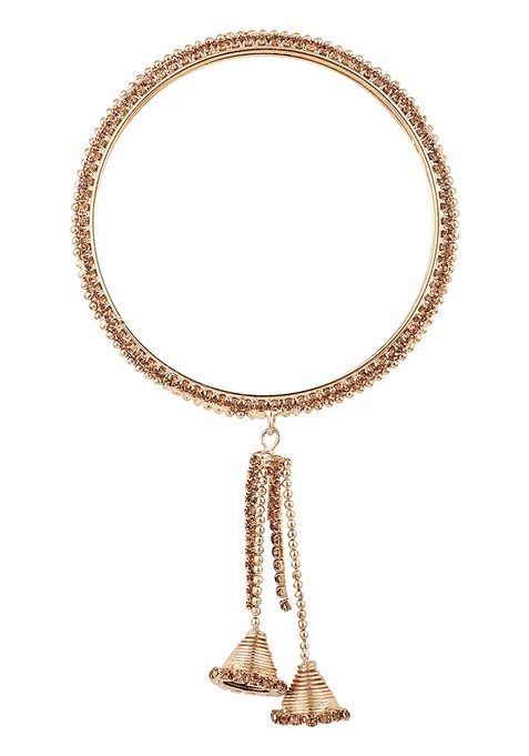 Gold Cubic Zirconia Set Of 4 Bangles