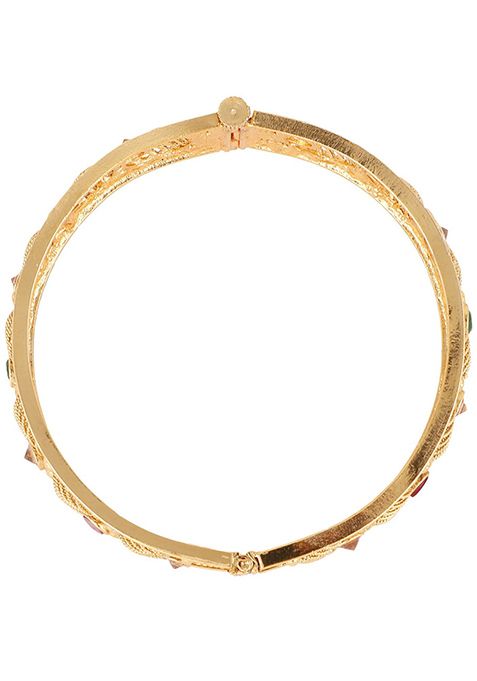 Gold Plated Artificial Stone Bangles
