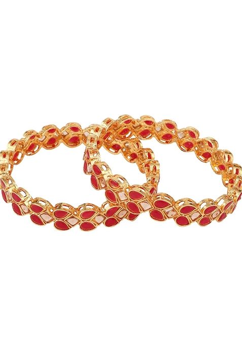 Red Cubic Zirconia Bangles