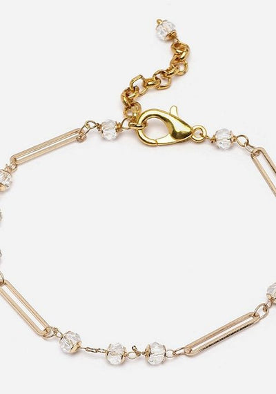 White Gold Plated Pearl Natural Stone Bracelet