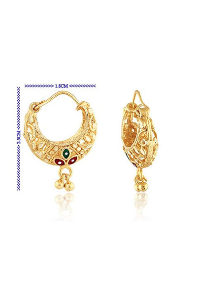 Traditional Gold Plated Chandbali Earrings