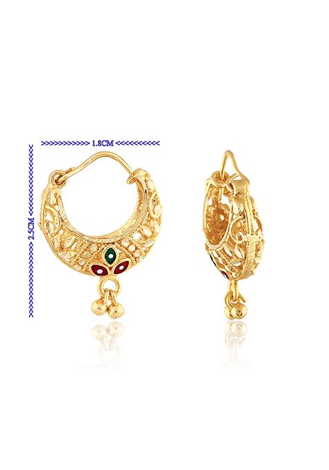 Traditional Gold Plated Chandbali Earrings
