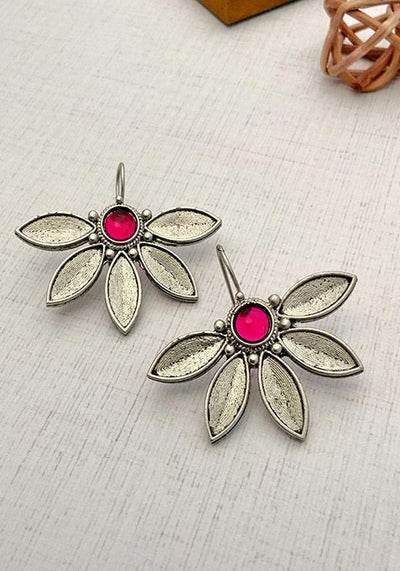 Silver Plated Cubic Zircon American Diamond Earrings