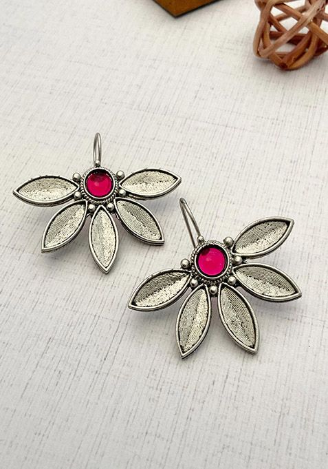 Silver Plated Cubic Zircon American Diamond Earrings
