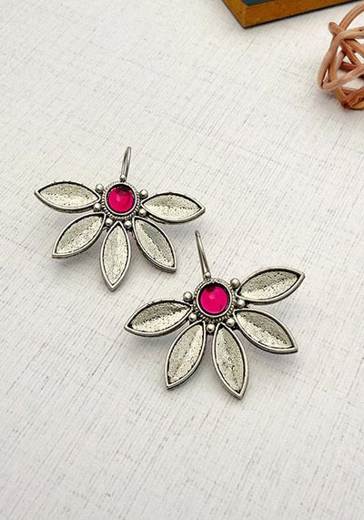 Silver Plated Cubic Zircon American Diamond Earrings