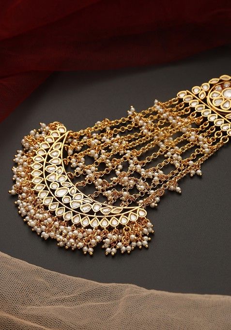 Gold Tone Polki Passa