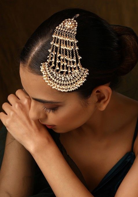 Gold Tone Polki Passa