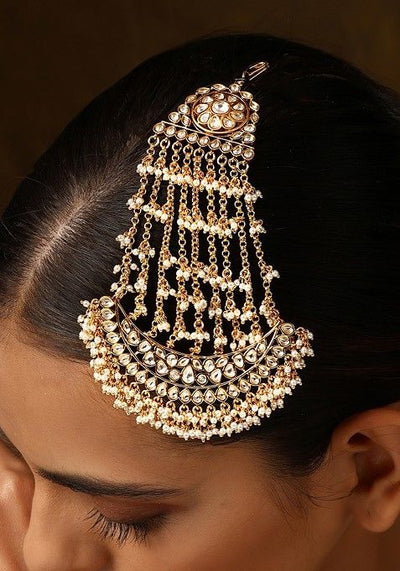 Gold Tone Polki Passa
