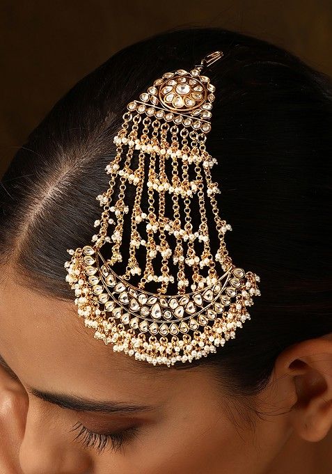 Gold Tone Polki Passa