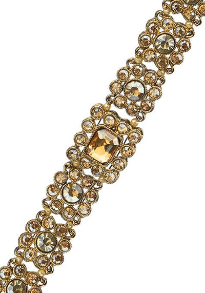 Gold plated Cz Stone Mathapatti Sheeshphool
