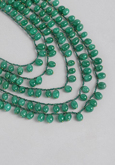 Gold Plated Cubic Zircon American Diamond Necklace