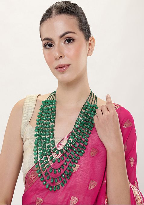 Gold Plated Cubic Zircon American Diamond Necklace