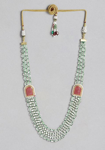 Gold Plated Cubic Zircon American Diamond Necklace