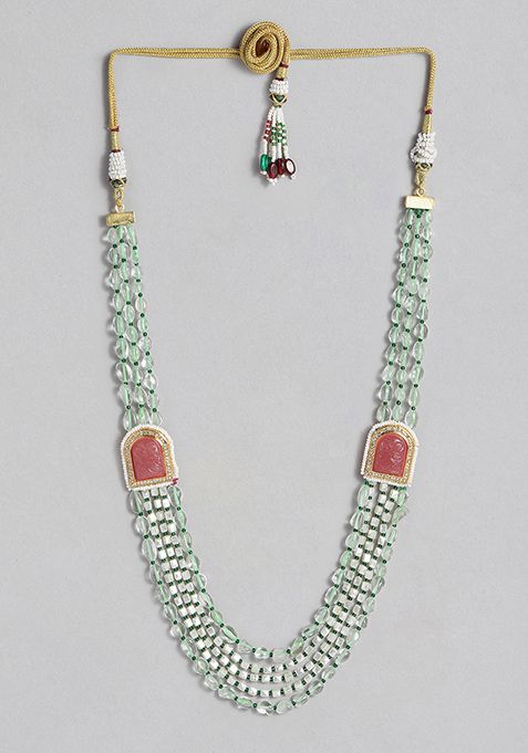 Gold Plated Cubic Zircon American Diamond Necklace