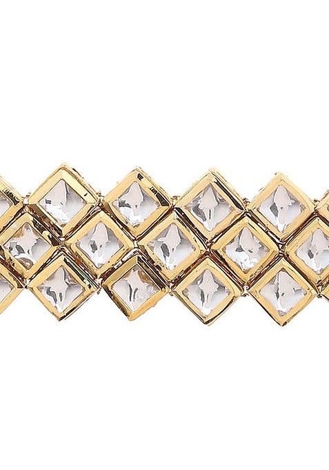 Silver Handcrafted Kundan Choker Necklace