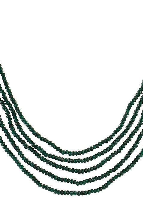 Emerald Green Onyx Bead Necklace