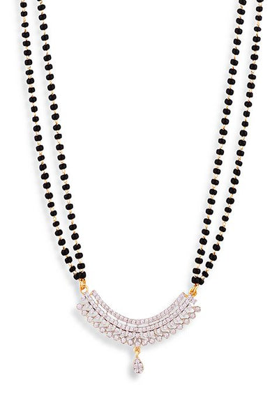Gold Plated Cubic Zircon American Diamond Mangalsutra