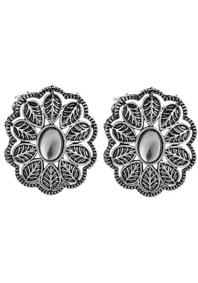Silver Oxidised Necklace Set