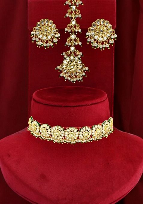 Gold Plated Necklace Set
