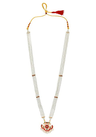 Gold Plated Triple Layered Bead Necklace Set