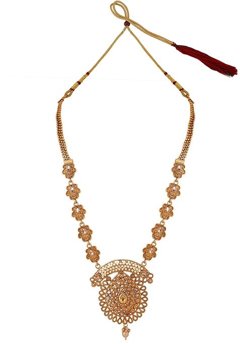 Gold Cubic Zirconia Necklace Set