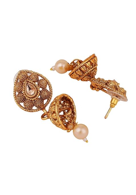 Gold Cubic Zirconia Necklace Set