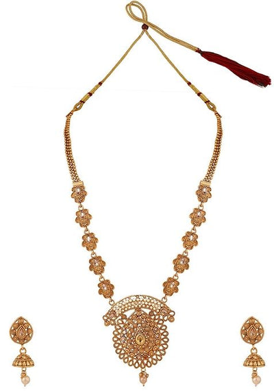 Gold Cubic Zirconia Necklace Set