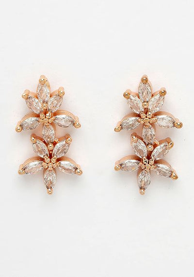 Gold Gold Plated Cz Stone Handcrafted Jewellery Set