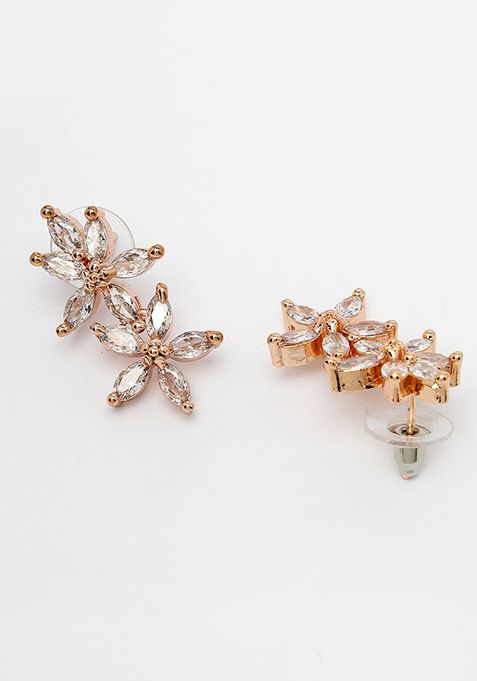 Gold Gold Plated Cz Stone Handcrafted Jewellery Set