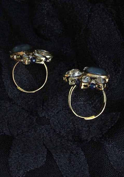 Multi Blues Hues Rings