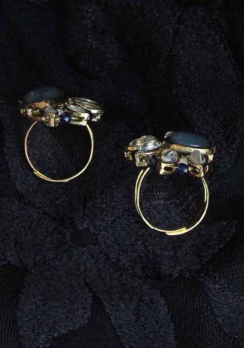 Multi Blues Hues Rings