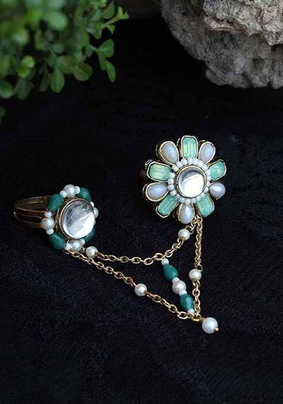 Green Garden Two Finger Ring