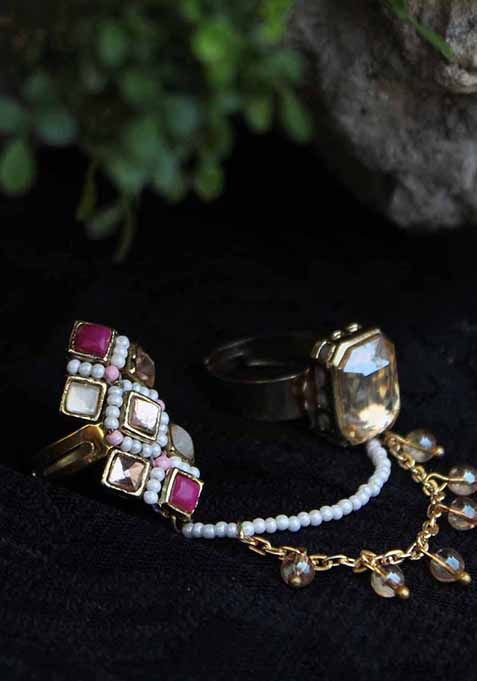 Multi Champere Cocktail Ring