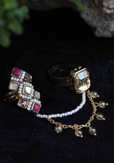 Multi Champere Cocktail Ring