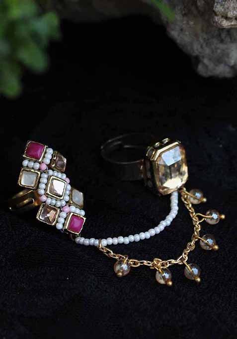 Multi Champere Cocktail Ring