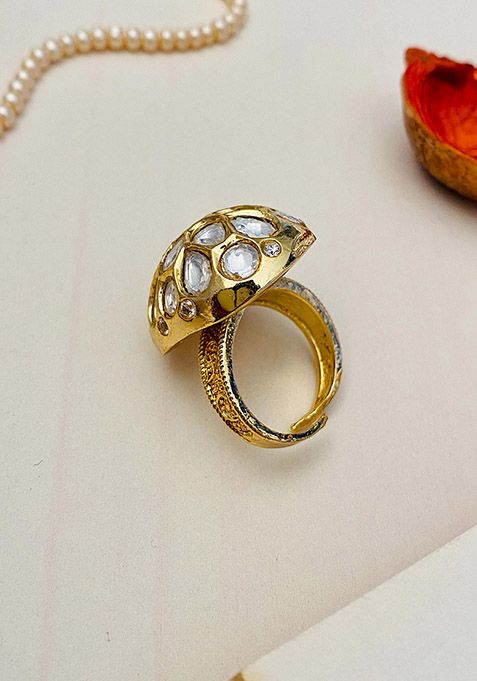Gold Plated Cubic Zircon American Diamond Rings