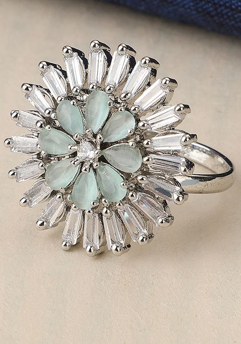 Pink American Diamond Ring