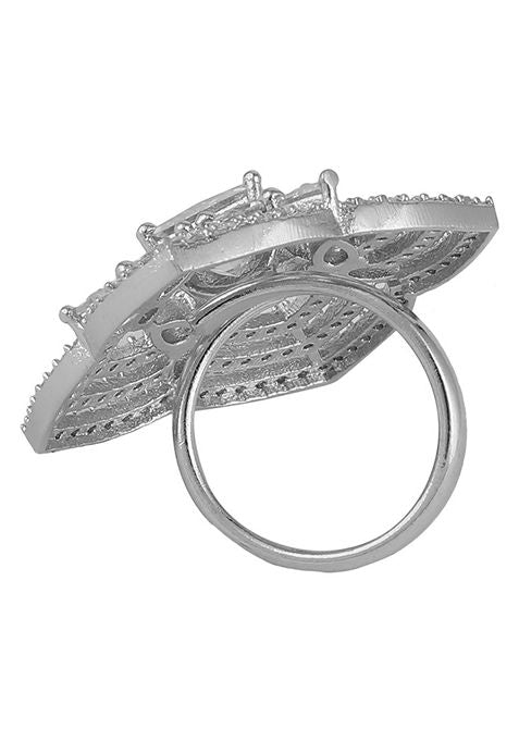 Silver American Diamond Ring