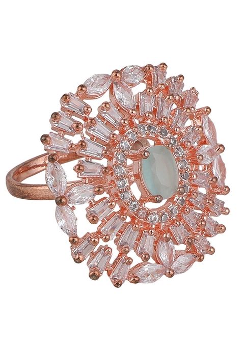 Green American Diamond Ring