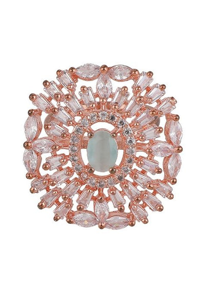 Green American Diamond Ring