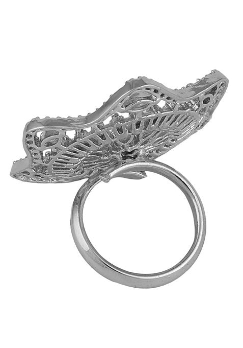 Silver American Diamond Ring