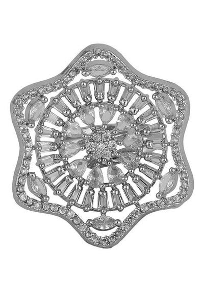 Silver American Diamond Ring