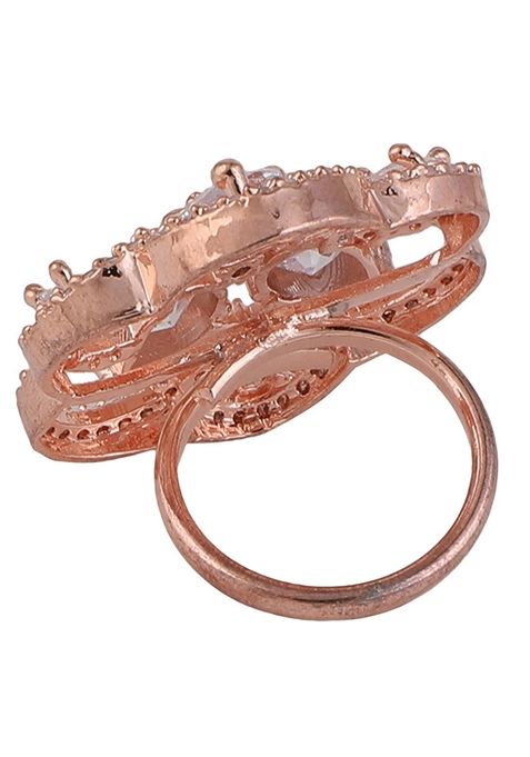 Rose Gold American Diamond Ring